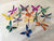 MARDI GRAS BUTTERFLY  WINDOW SUCKERS