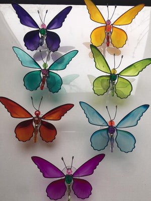 JEWEL BUTTERFLY & DRAGONFLY WINDOW SUCKERS